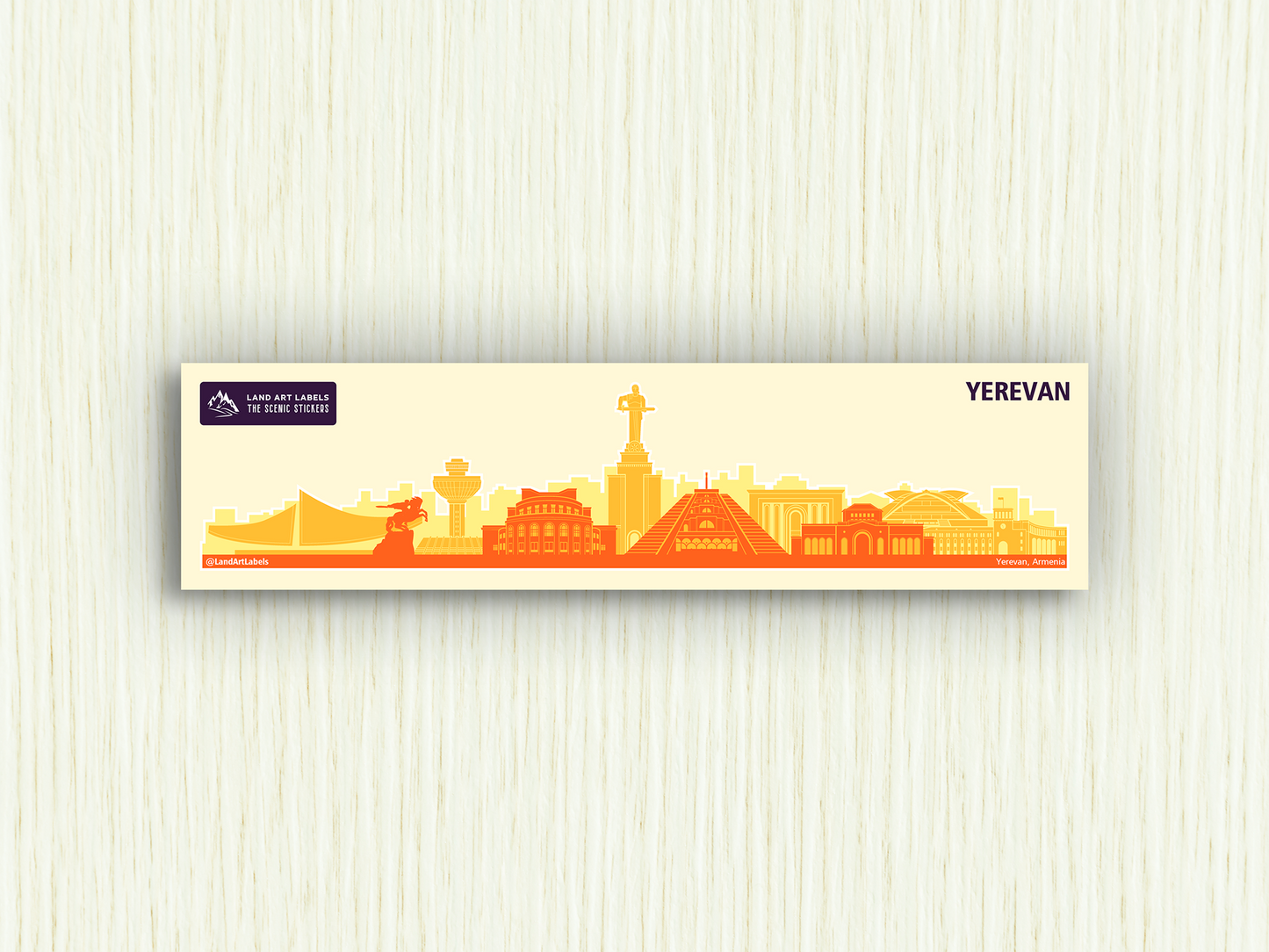 Yerevan - City Wrap Sticker