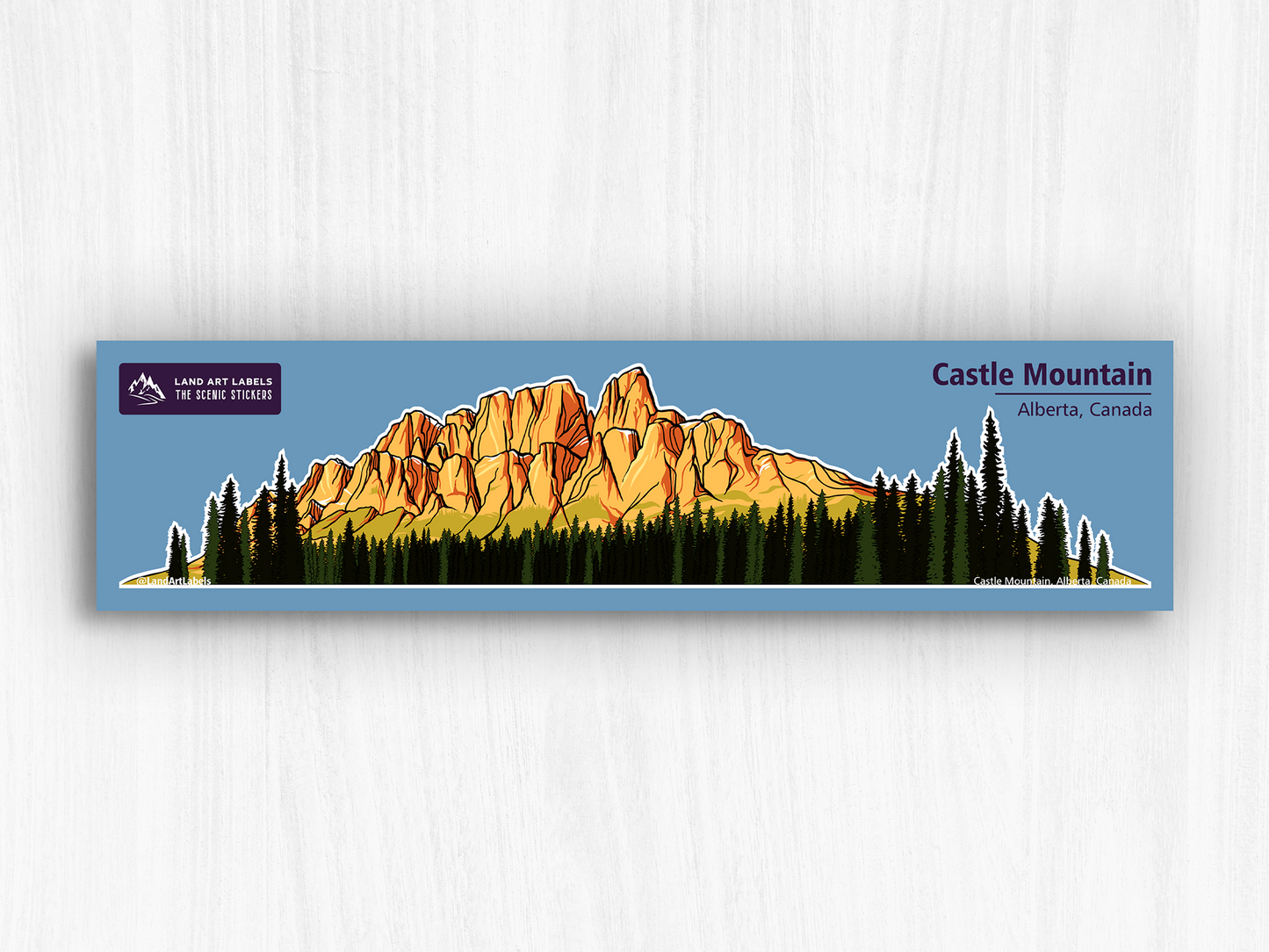 Banff National Park, Castle Mountain - Wrap Sticker