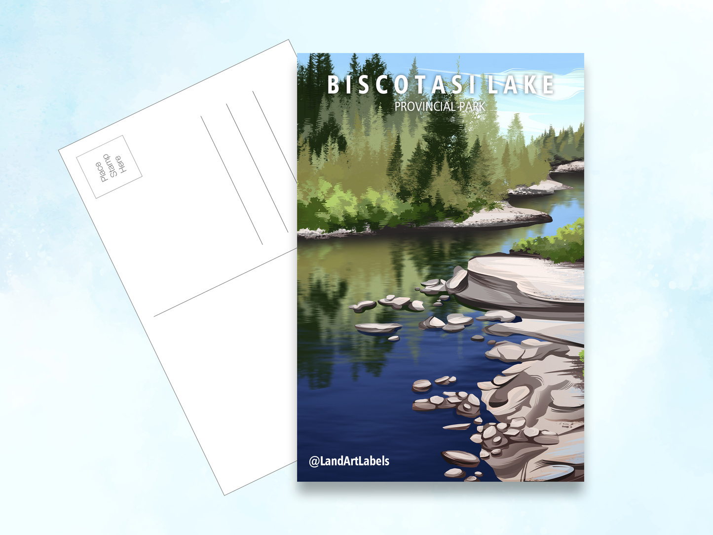 Biscotasi Lake Provincial Park - Postcard