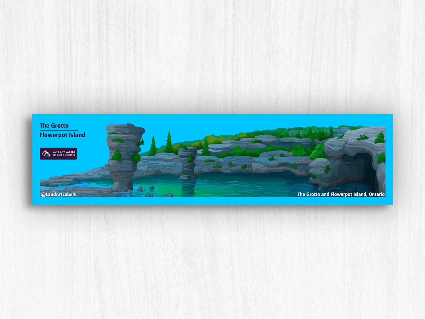 Bruce Peninsula, The Grotto and Flowerpot Island - Wrap Sticker