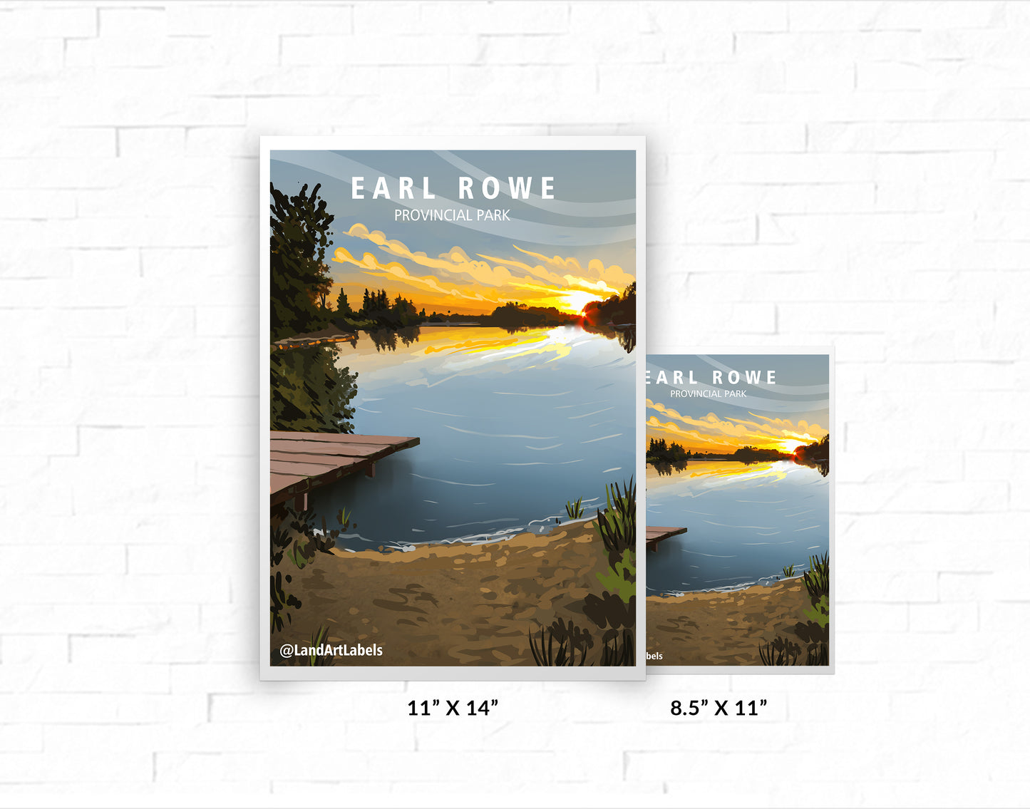 Earl Rowe Provincial Park, Sunset - Poster