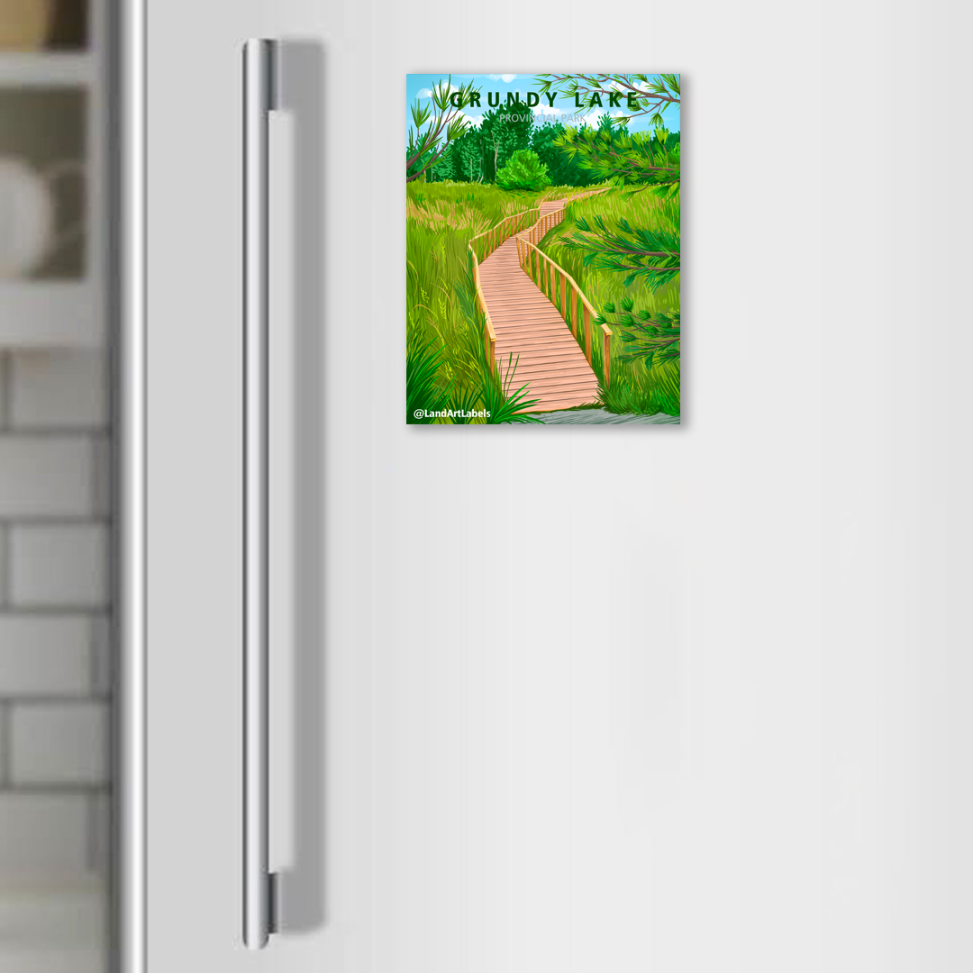 Grundy Lake Provincial Park, Boardwalk - Magnet
