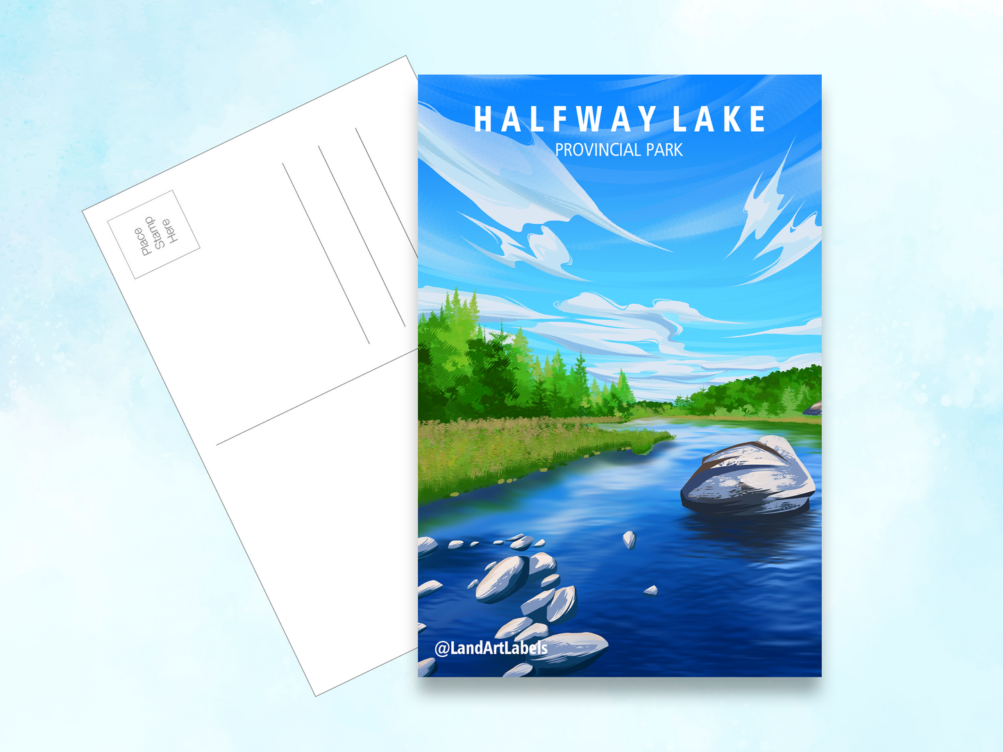 Halfway Lake Provincial Park - Postcard