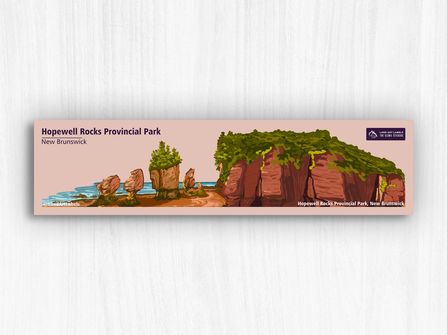 Hopewell Rocks Provincial Park, New Brunswick - Wrap Sticker