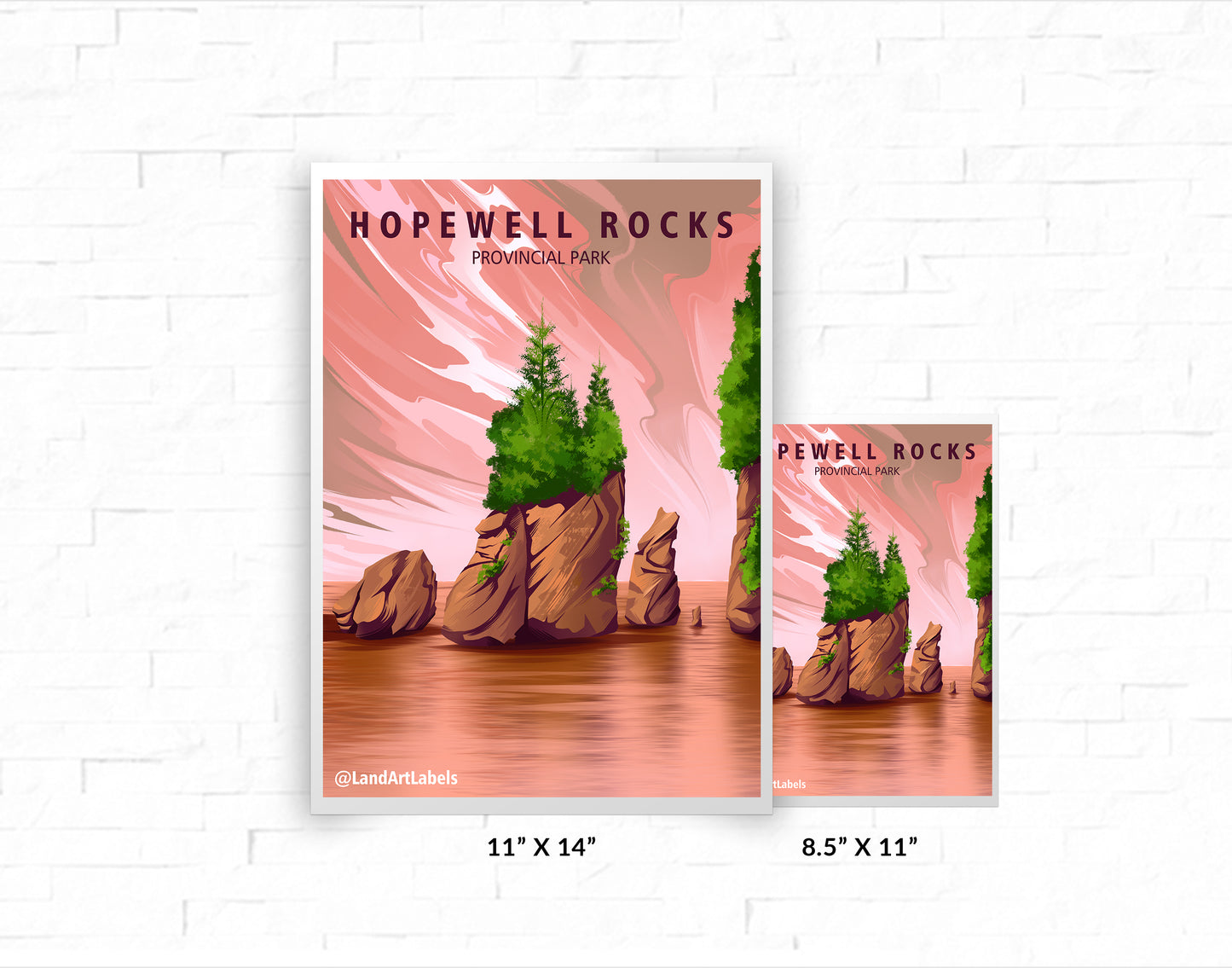 Hopewell Rocks Provincial Park - Poster