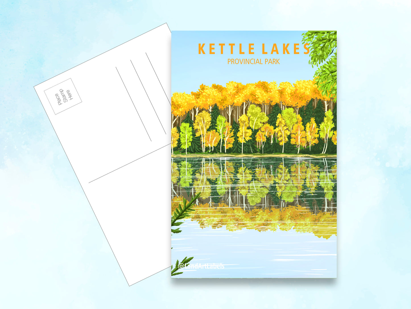 Kettle Lakes Provincial Park, Autumn - Postcard