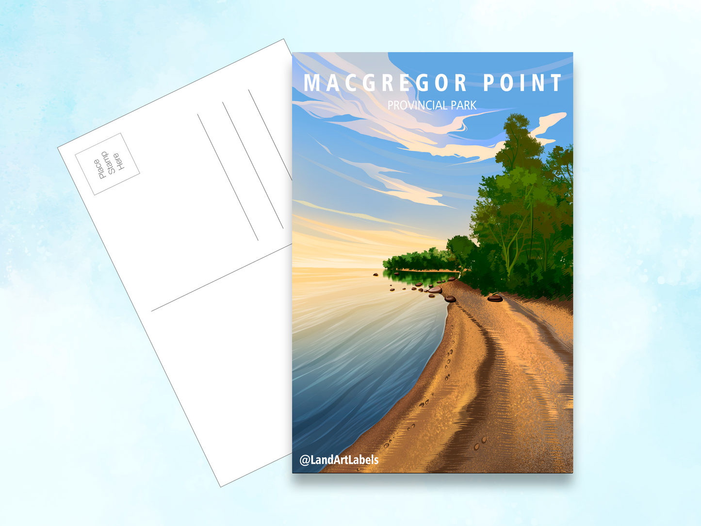 MacGregor Point Provincial Park, Beach - Postcard