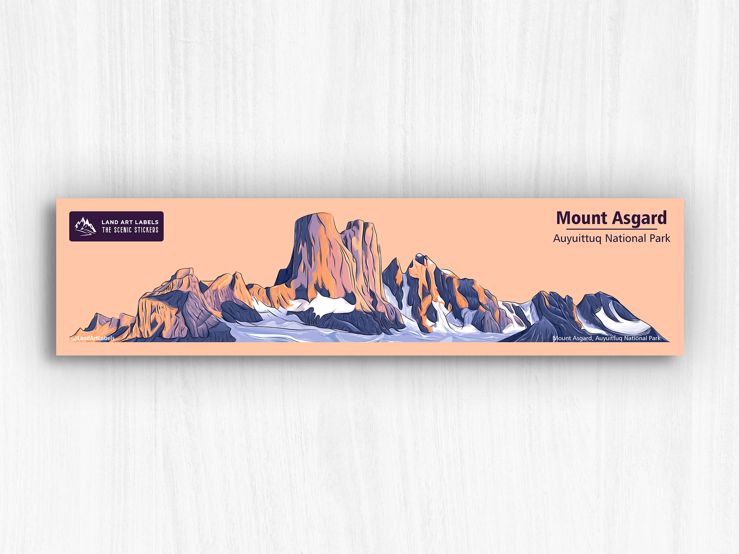 Mount Asgard, Auyuittuq National Park, Nunavut - Wrap Sticker