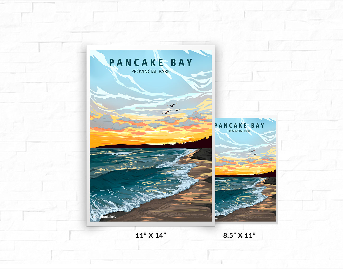 Pancake Bay Provincial Park, Sunset - Poster