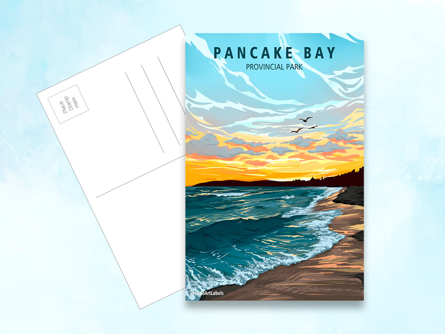 Pancake Bay Provincial Park, Sunset - Postcard