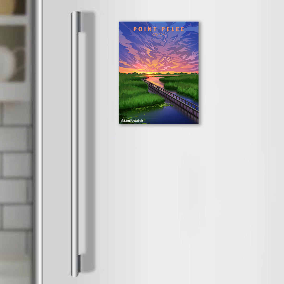 Point Pelee National Park, Boardwalk Sunrise - Magnet