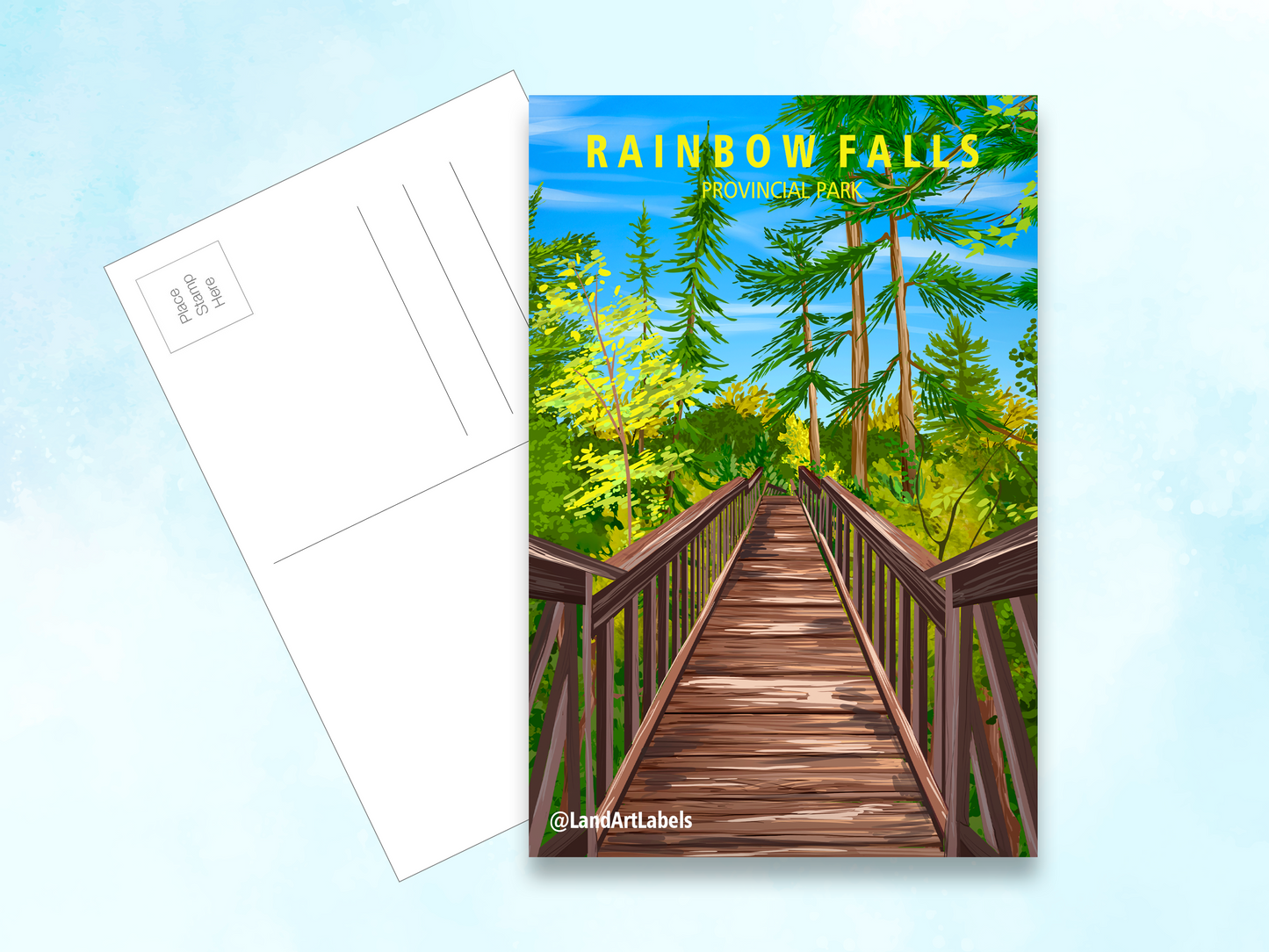Rainbow Falls Provincial Park - Postcard