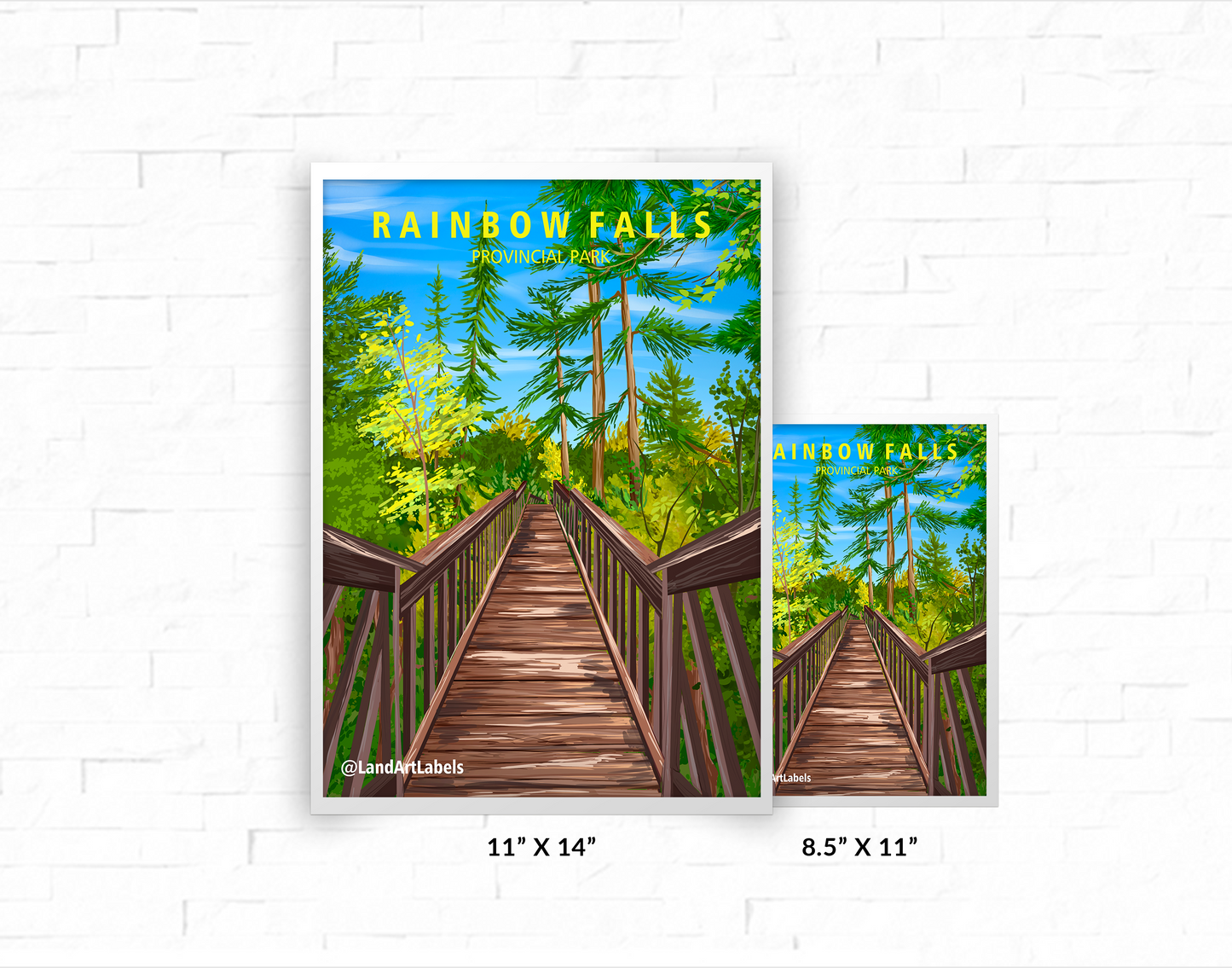 Rainbow Falls Provincial Park - Poster