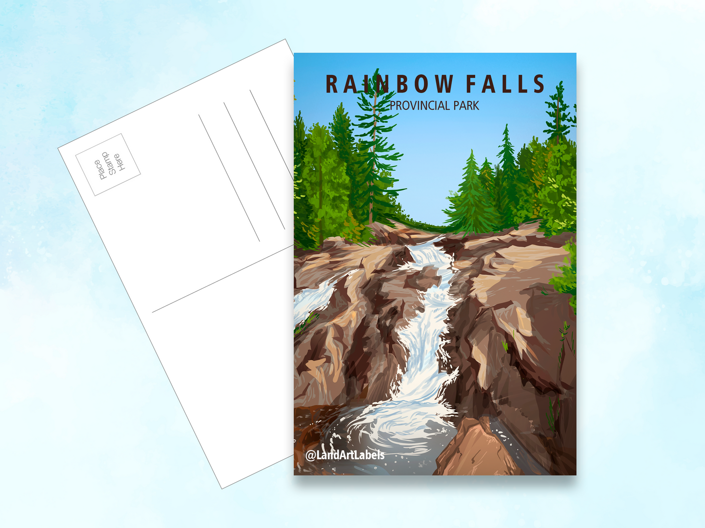 Rainbow Falls Provincial Park - Postcard