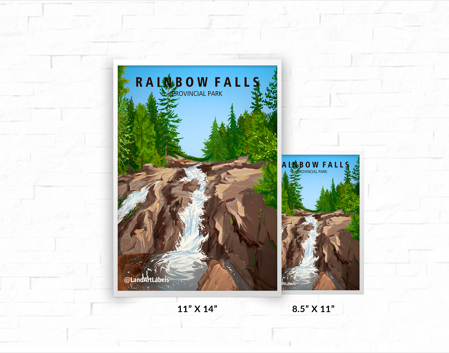 Rainbow Falls Provincial Park - Poster
