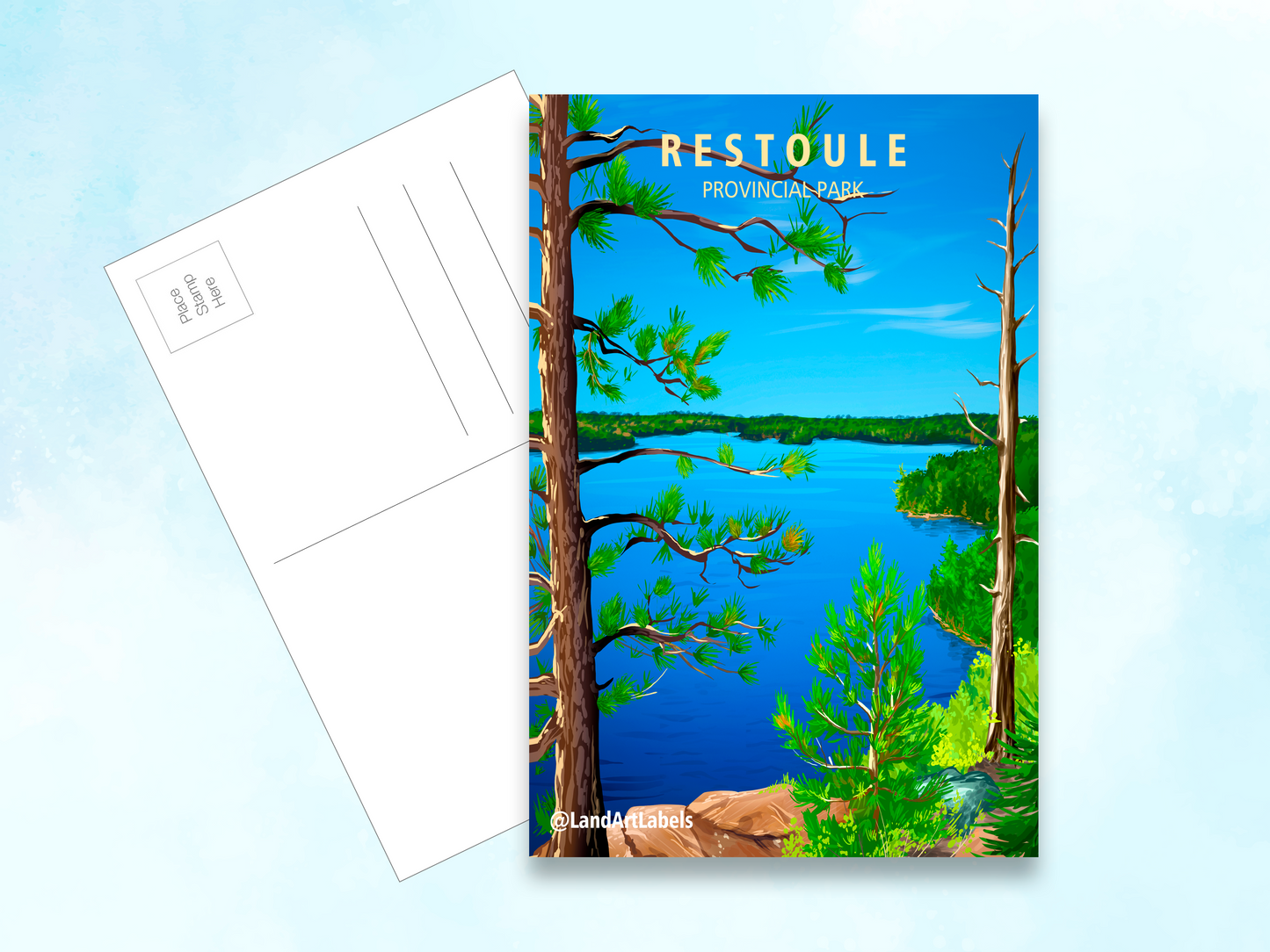 Restoule Provincial Park, Lookout - Postcard