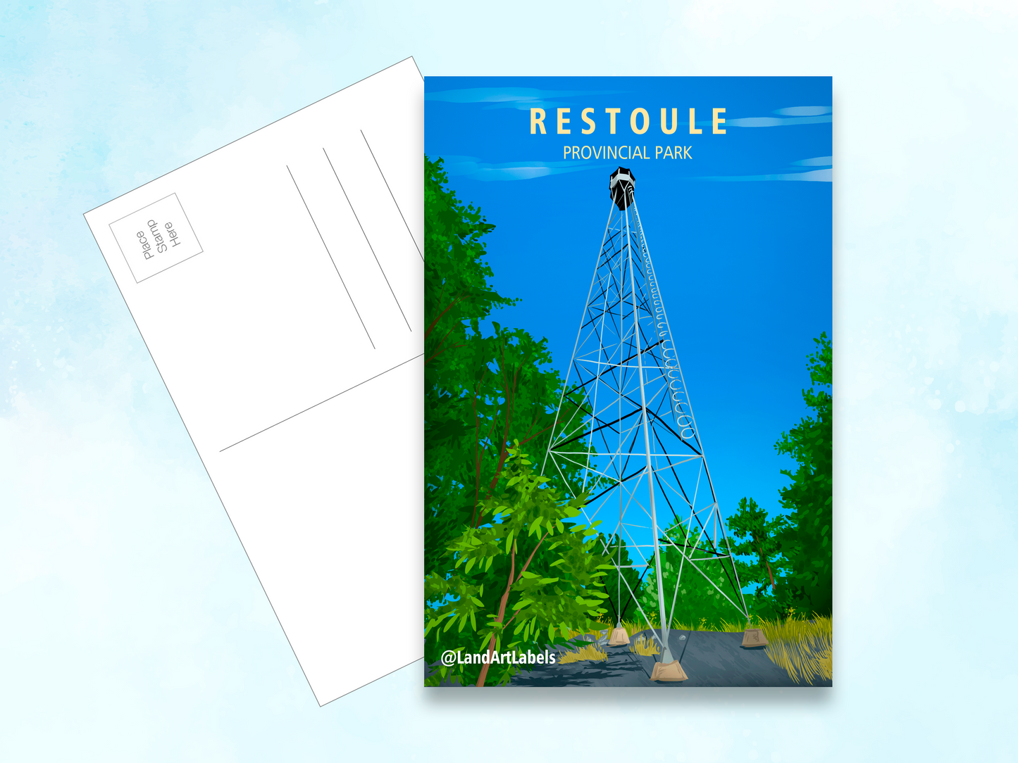Restoule Provincial Park, Fire Tower - Postcard