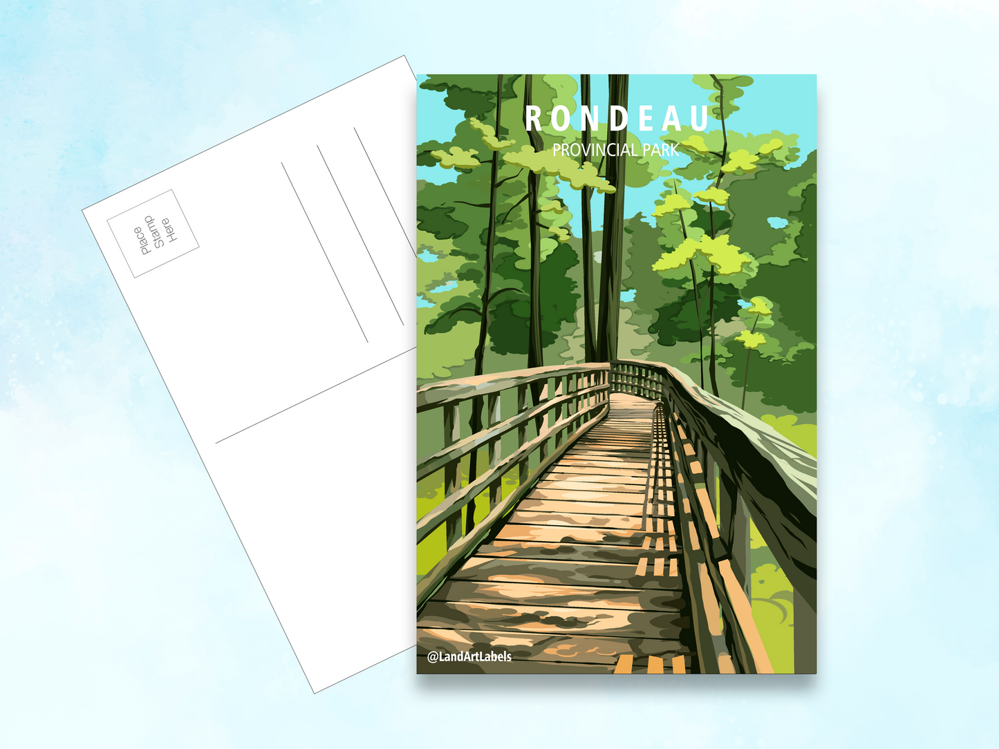 Rondeau Provincial Park, Boardwalk - Postcard