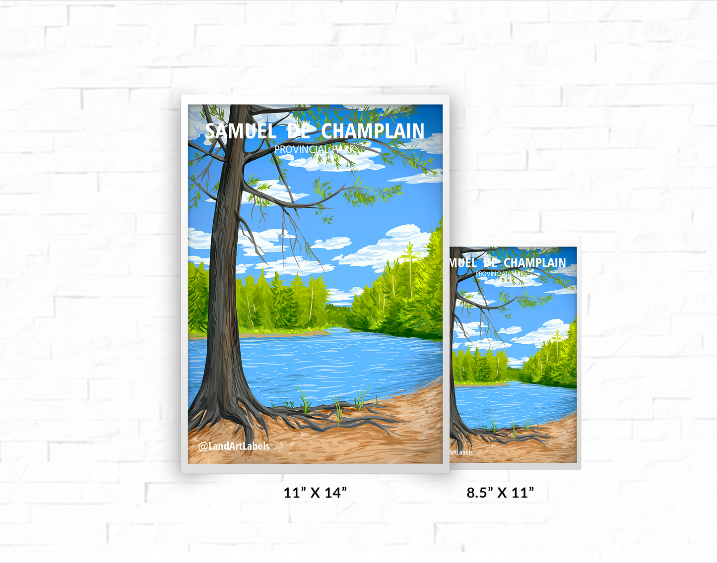Samuel de Champlain Provincial Park, Lake View - Poster