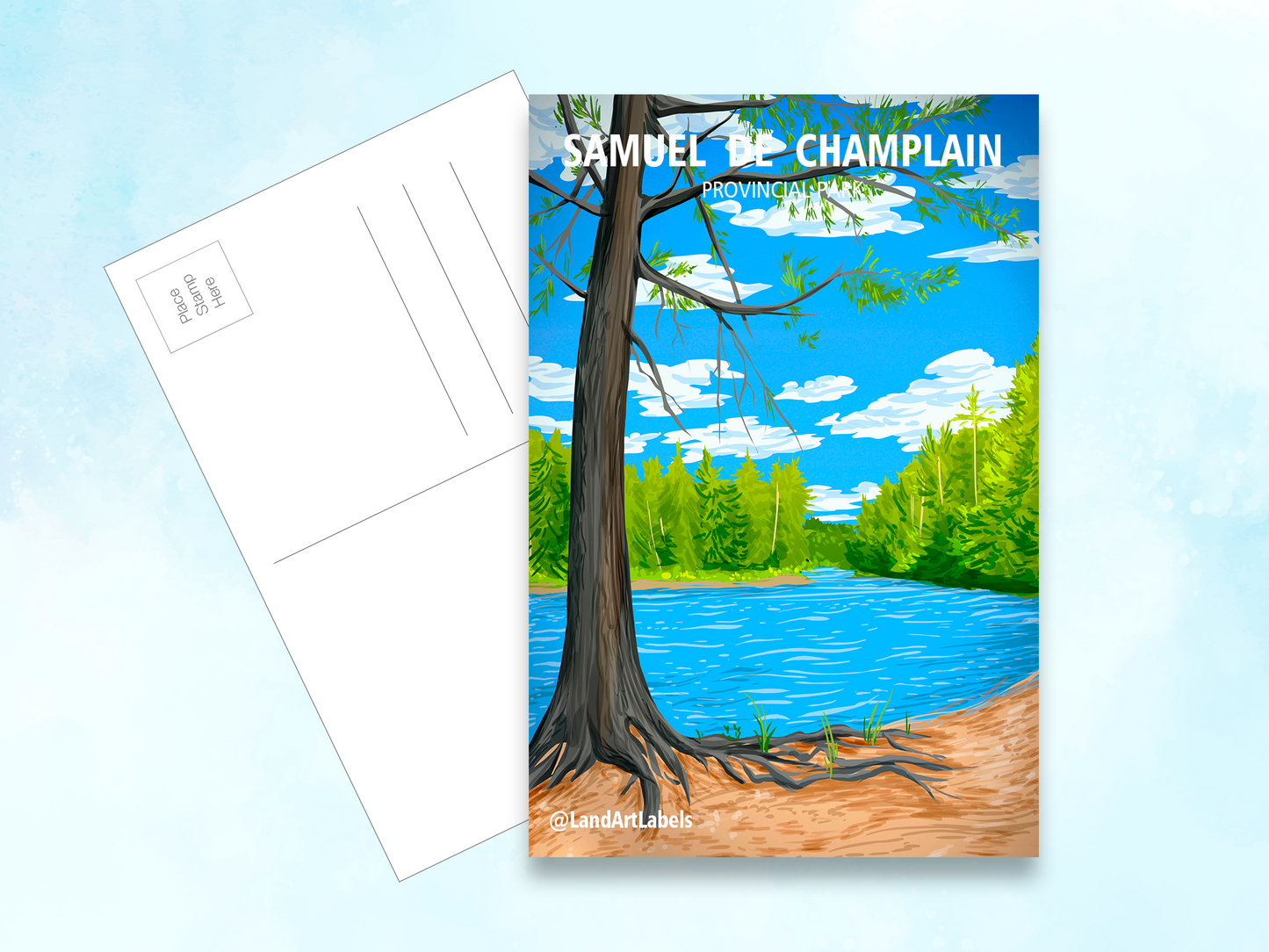 Samuel de Champlain Provincial Park, Lake View - Postcard