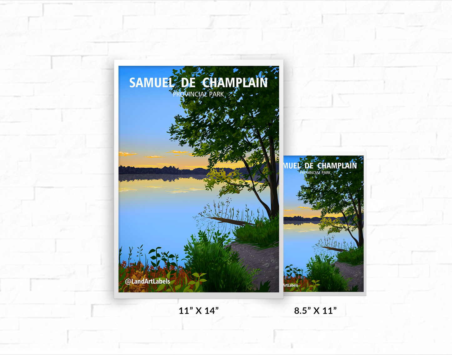 Samuel de Champlain Provincial Park, Sunset - Poster