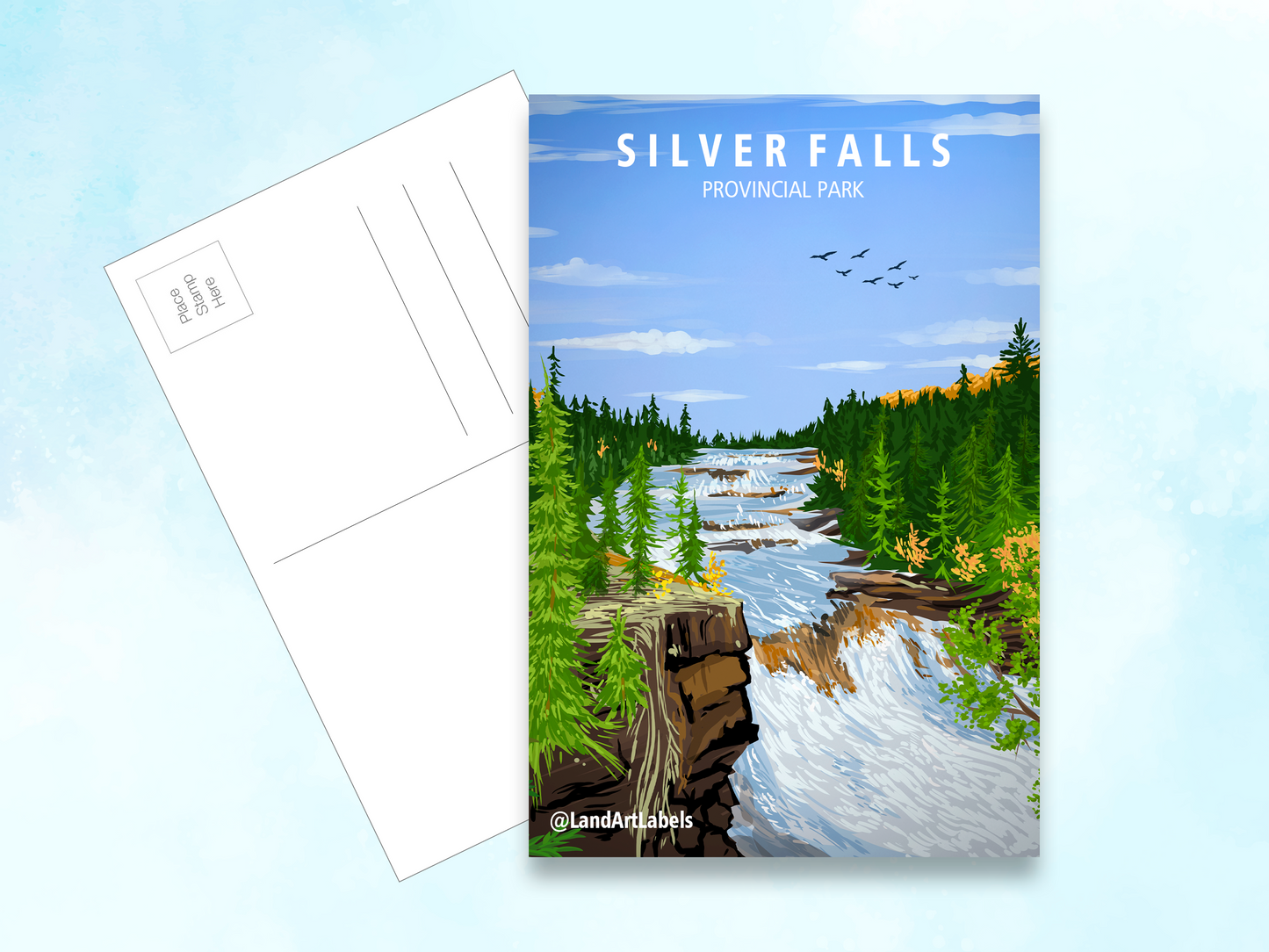 Silver Falls Provincial Park - Postcard
