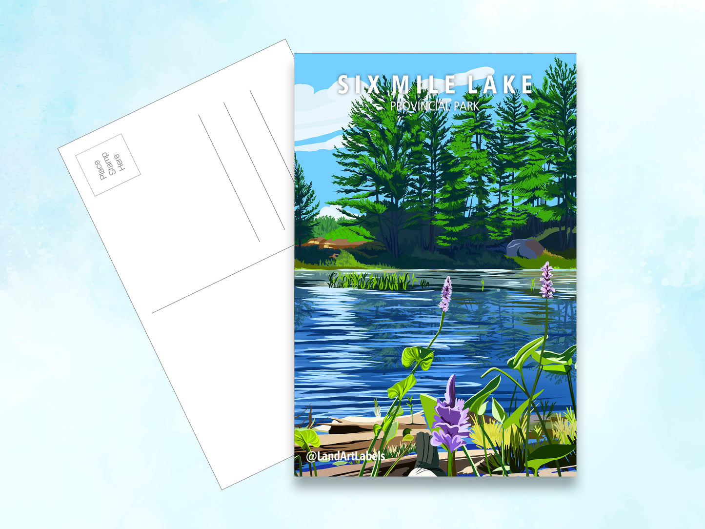 Six Mile Lake Provincial Park - Postcard
