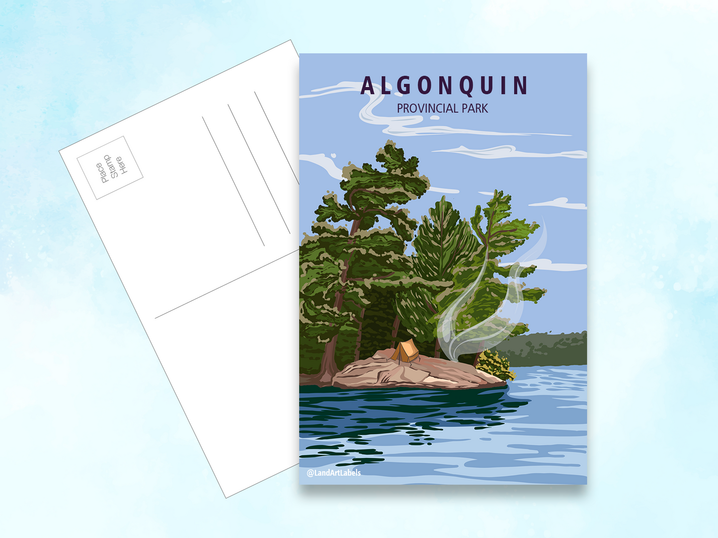 Algonquin Provincial Park, Campsite - Postcard