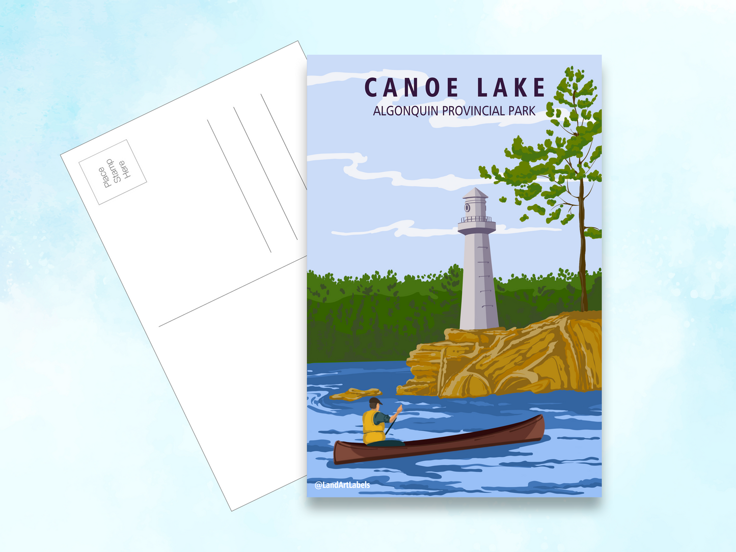 Algonquin Provincial Park, Canoe Lake - Postcard
