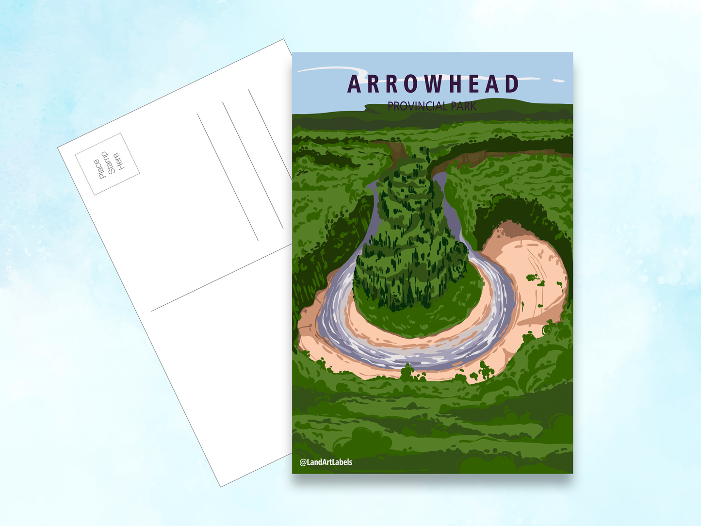 Arrowhead Provincial Park, Big Bend Lookout - Postcard