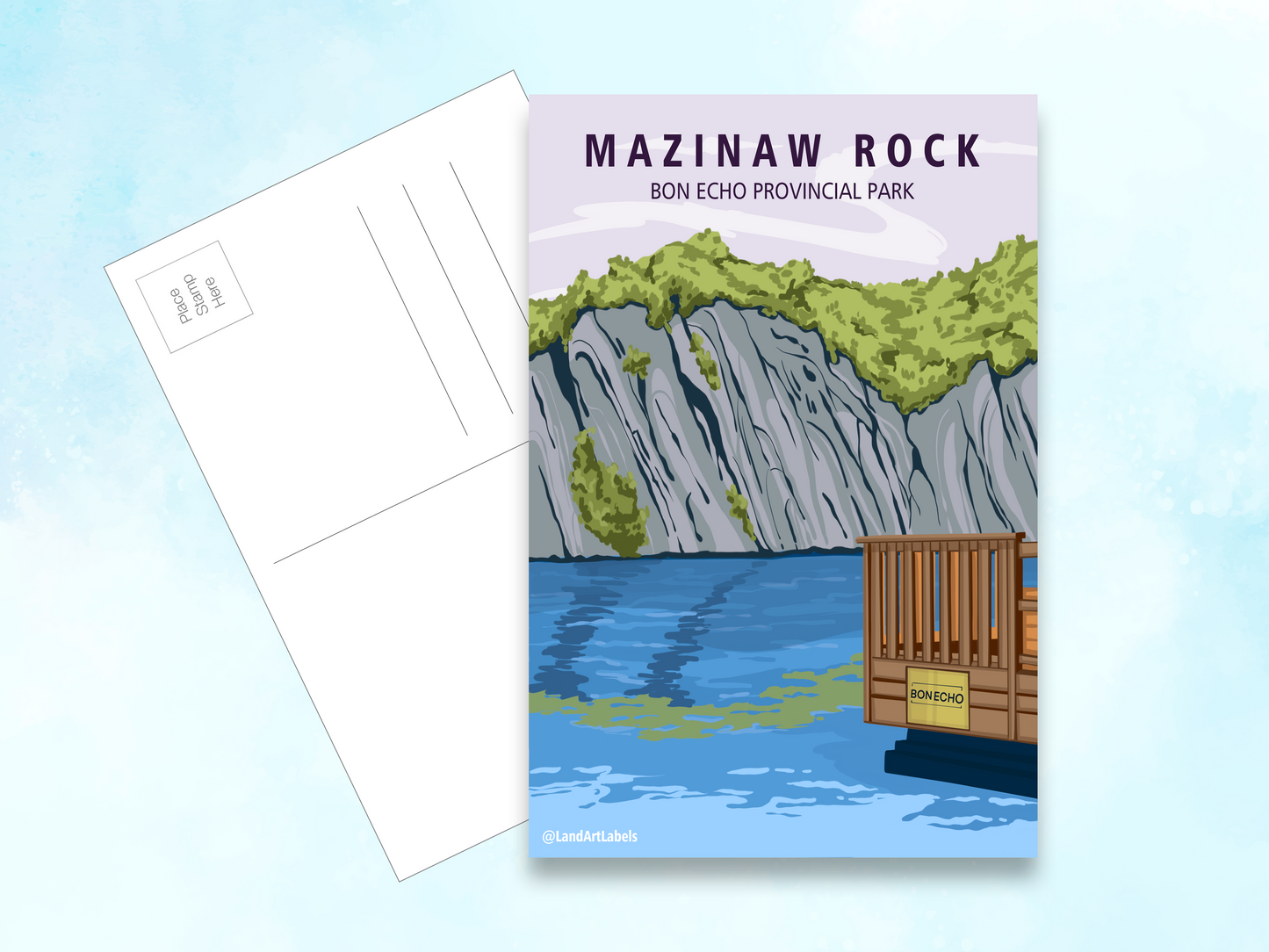 Bon Echo Provincial Park, Mazinaw Rock lookout - Postcard