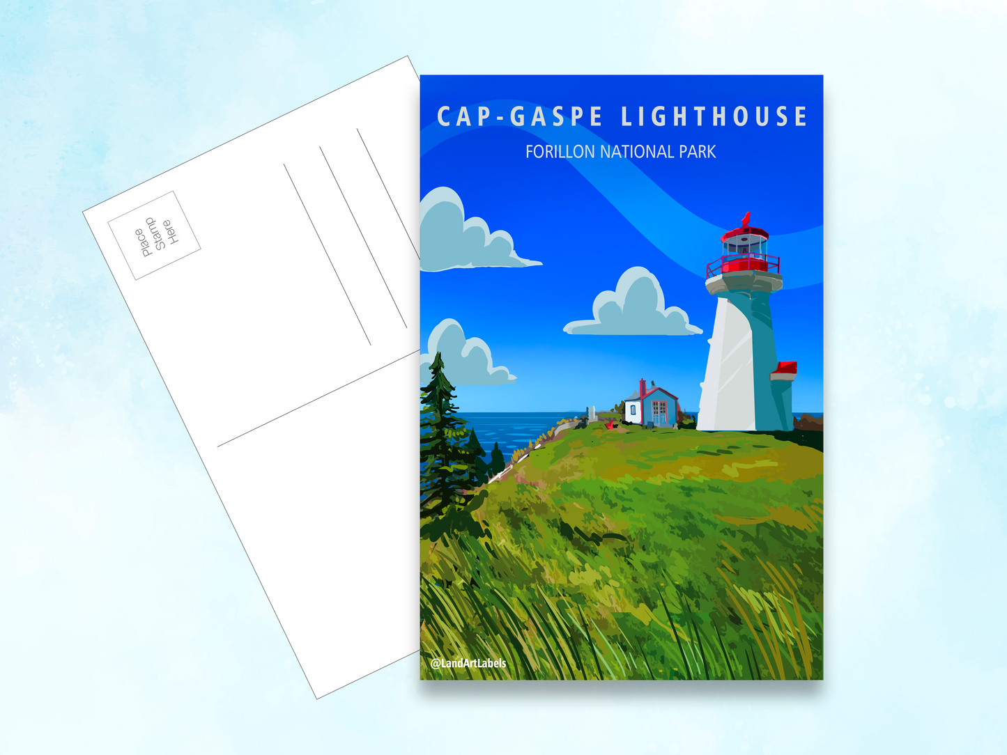 Forillon National Park, Cap Gaspe Lighthouse - Postcard
