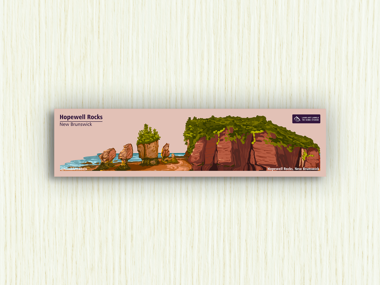 Hopewell Rocks Provincial Park, New Brunswick - Wrap Sticker