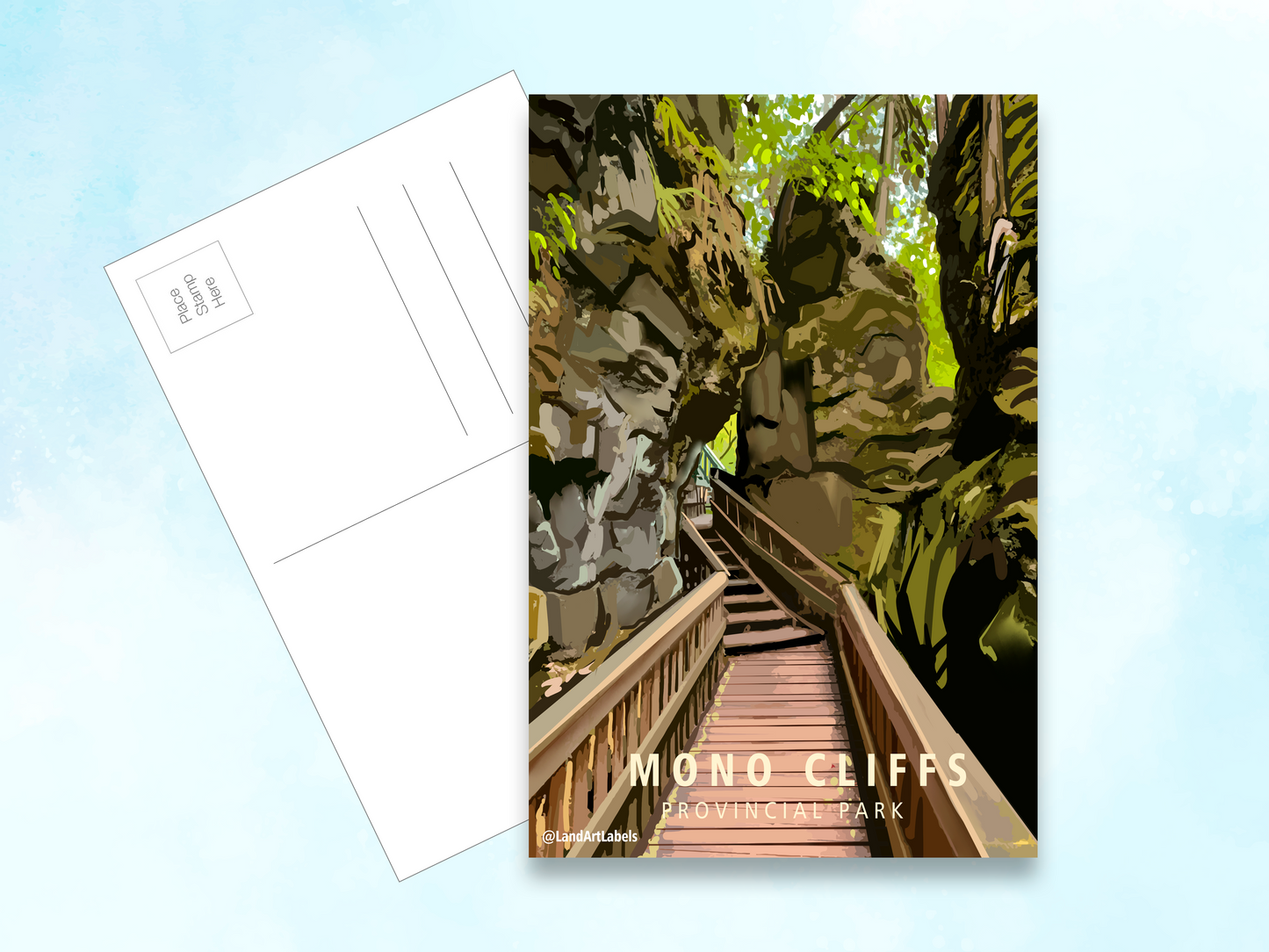 Mono Cliffs Provincial Park Boardwalk - Postcard