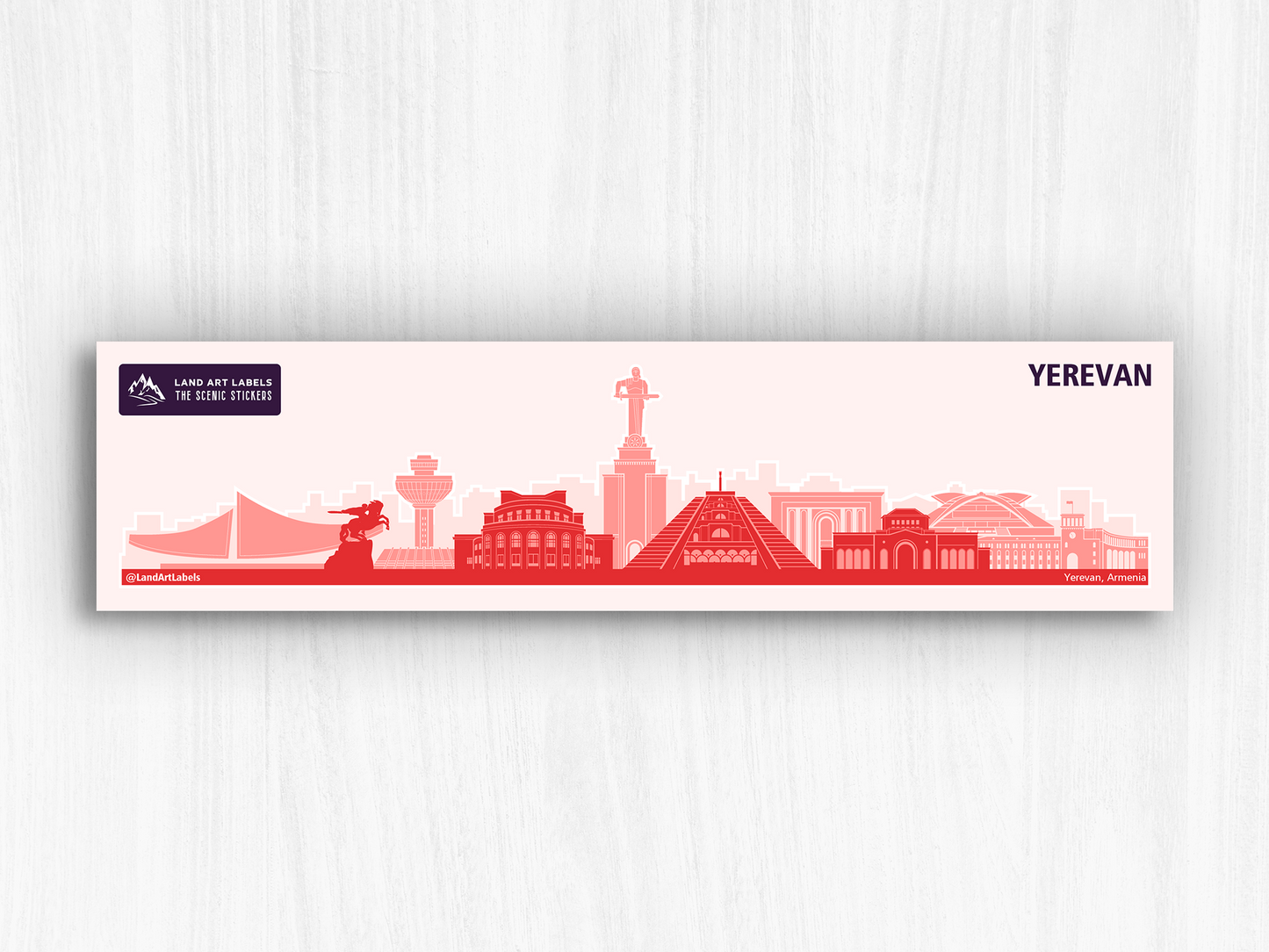 Yerevan - City Wrap Sticker