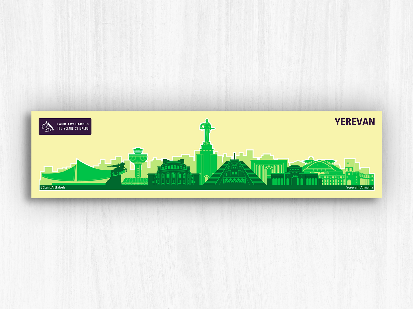 Yerevan - City Wrap Sticker