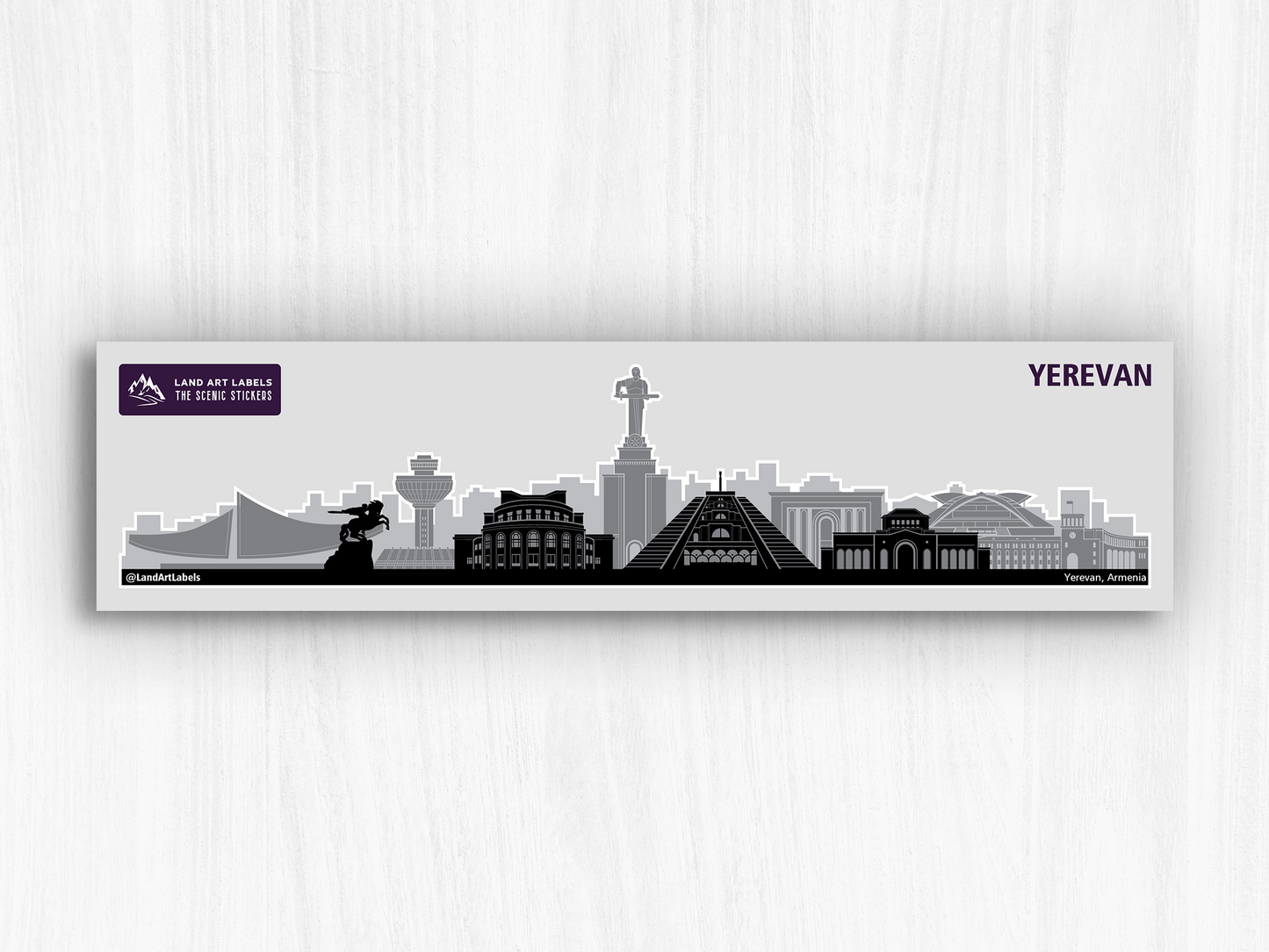 Yerevan - City Wrap Sticker