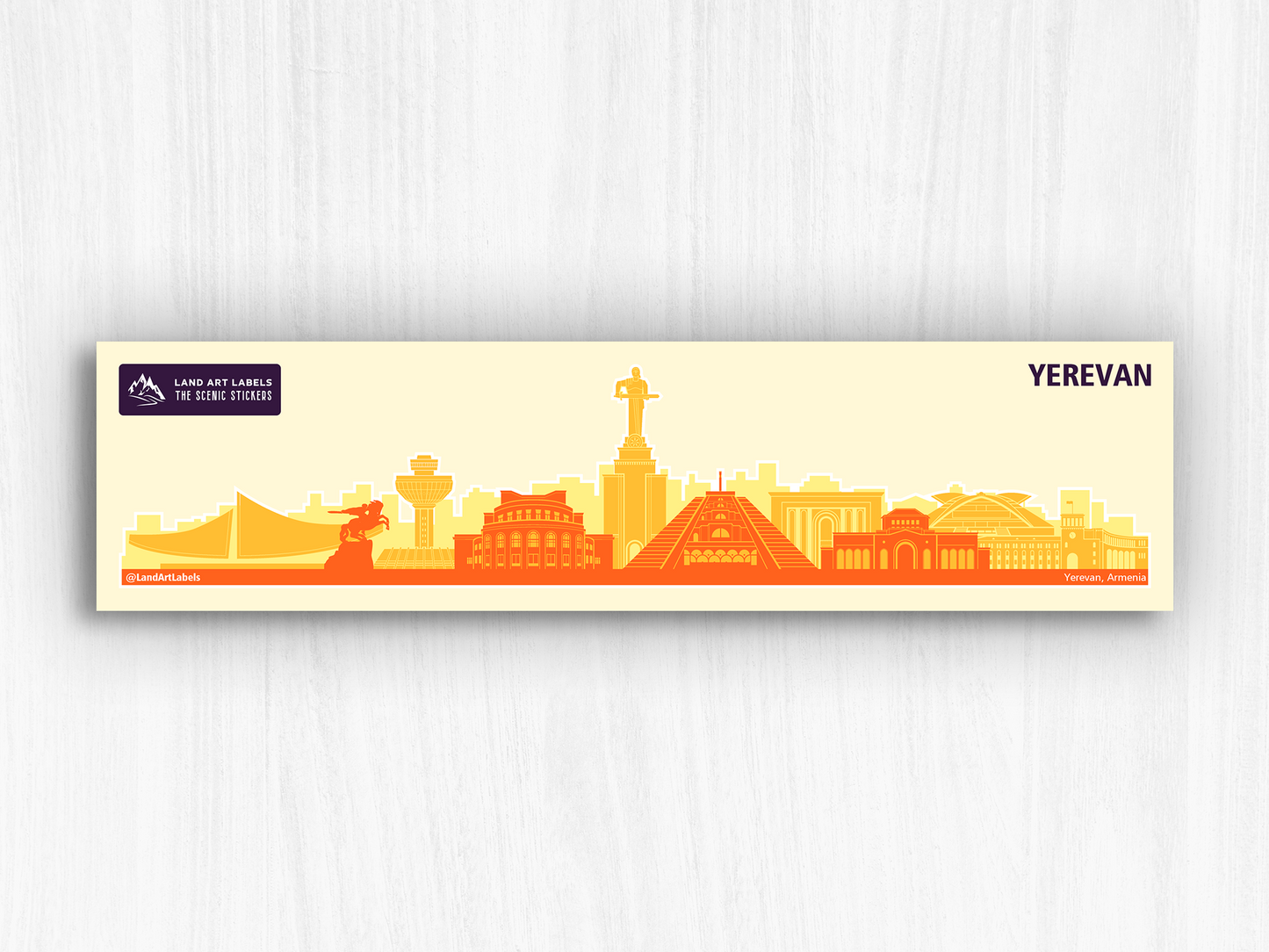 Yerevan - City Wrap Sticker