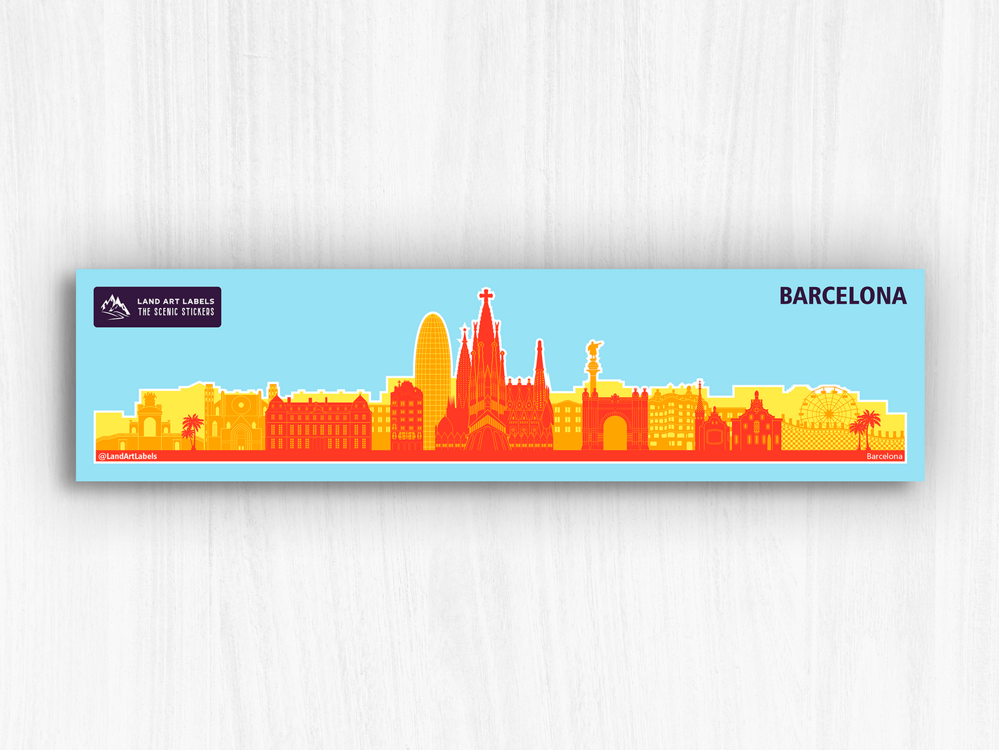 Barcelona - City Wrap Sticker