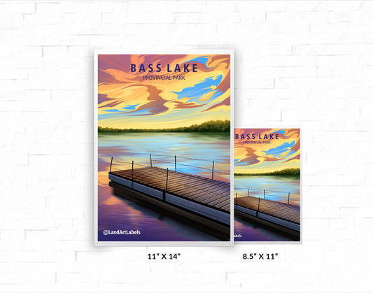 Bass Lake Provincial Park - Poster
