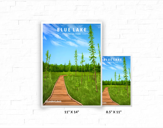 Blue Lake Provincial Park - Poster