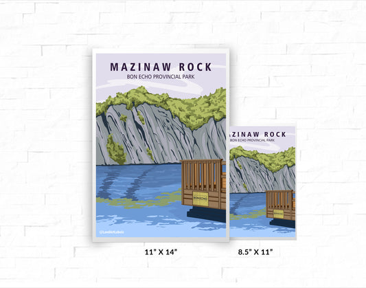 Bon Echo Provincial Park, Mazinaw Rock lookout - Poster
