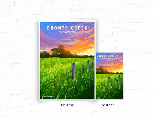 Bronte Creek Provincial Park, Sunset - Poster