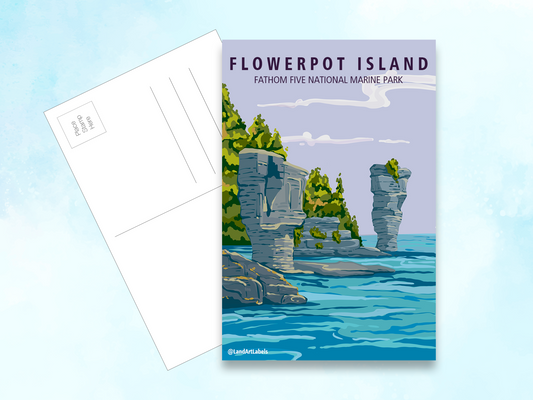 Bruce Peninsula, Flowerpot Island - Postcard