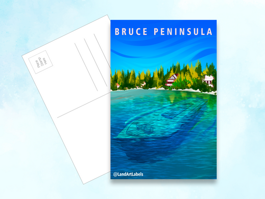 Bruce Peninsula National Park, Sinked Ship - Postcard