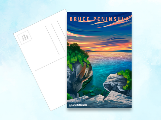 Bruce Peninsula National Park, Sunset - Postcard