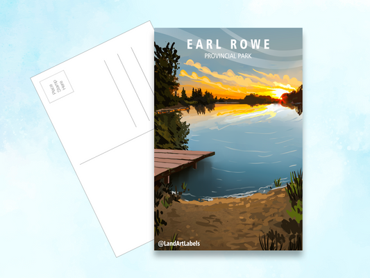 Earl Rowe Provincial Park, Sunset - Postcard