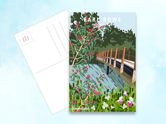 Earl Rowe Provincial Park, Bridge - Postcard