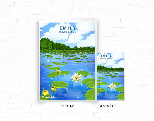 Emili Provincial Park, Water lilies - Poster