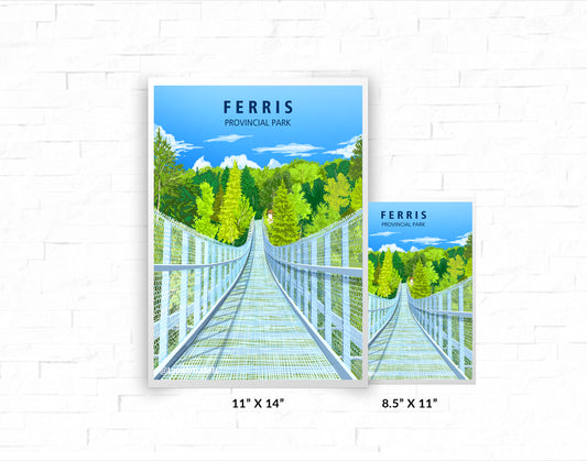 Ferris Provincial Park, Bridge - Poster